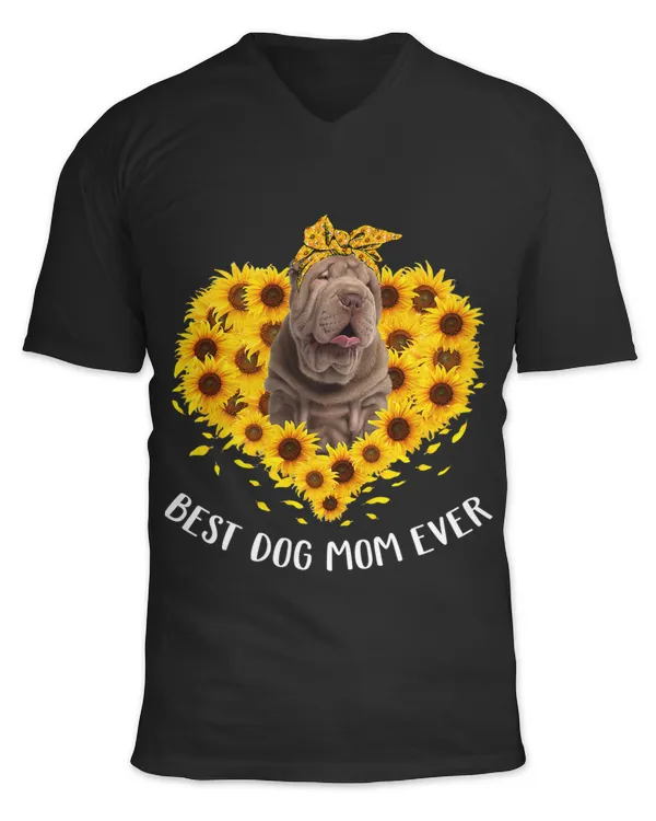 Shar Pei Mom Sunflower Dog Mom Women
