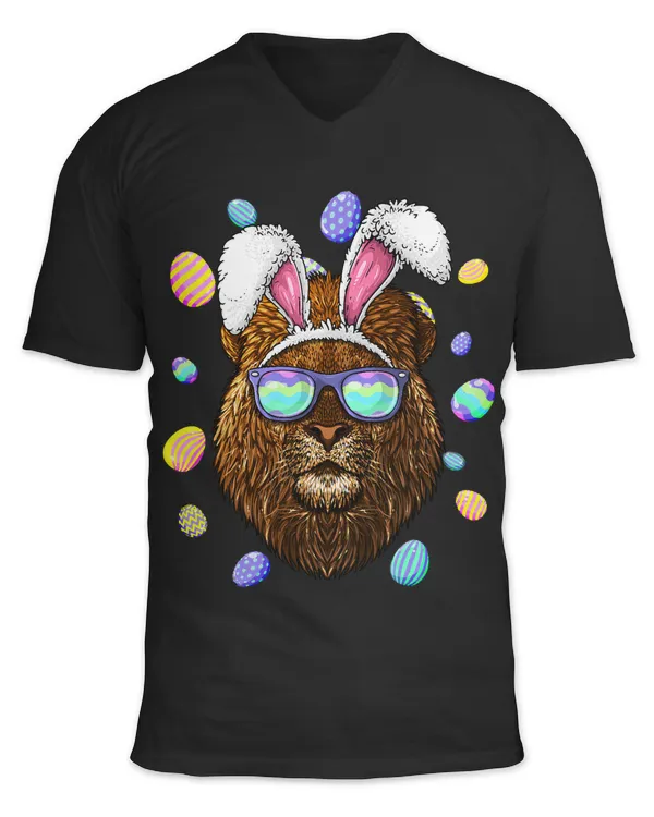 Lion Easter Bunny Ears Funny Easter Eggs Hunting