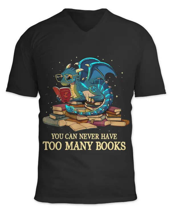 You Can Never Have Too Many Books Dragon Nerds Library Theme