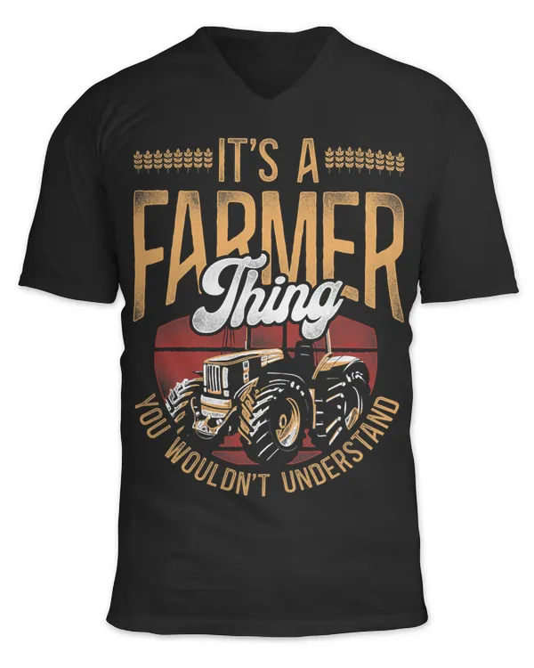 Farming Farmer Tractor Vintage Retro Its A Farmer Thing You