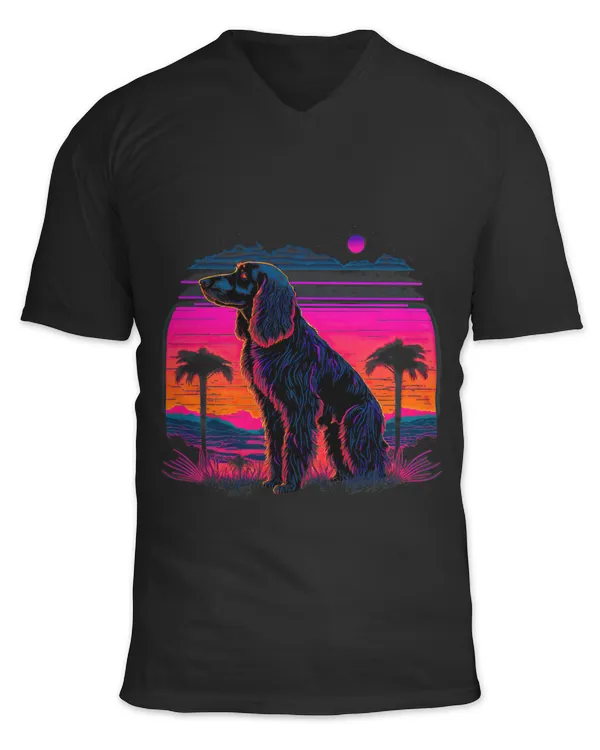 Retro Aesthetic Gordon Setter Dog 39