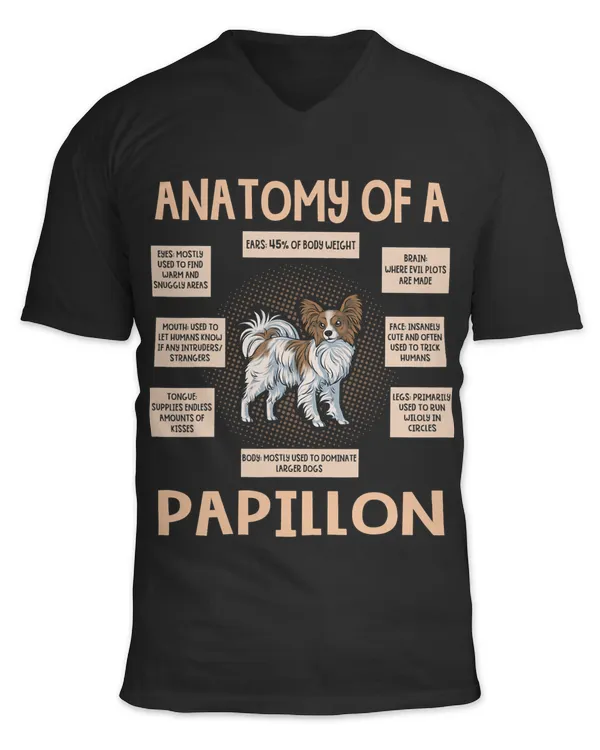 Anatomy Of A Papillon Funny Puppy Gift346
