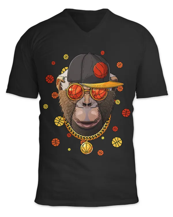 Chimpanzee Basketball Bball Player Coach Team Sports Baller