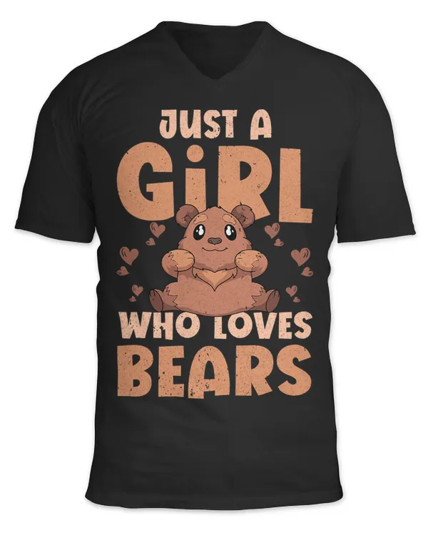 Cute Forest Animal Lover Women Just A Girl Who Loves Bears 18