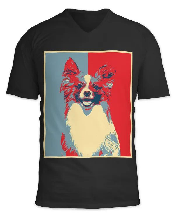 Dog Artwork Vintage Silhouette Papillon 208