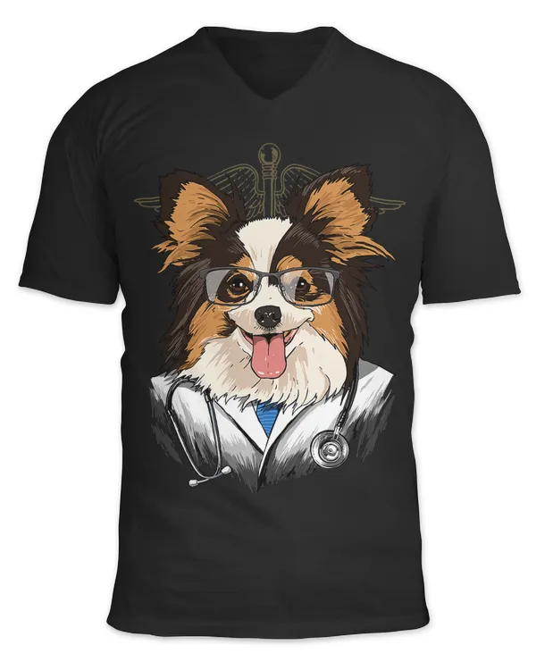 Dogtor Papillon Vet Doctor Physician Surgeon Pet Dog Lover 180