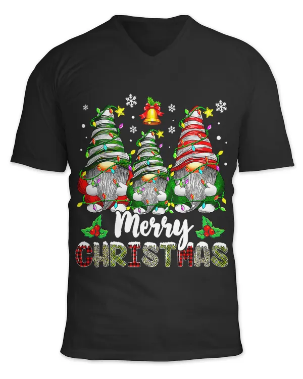 1Merry Christmas Gnomes Shirt Buffalo Red Plaid For Men21