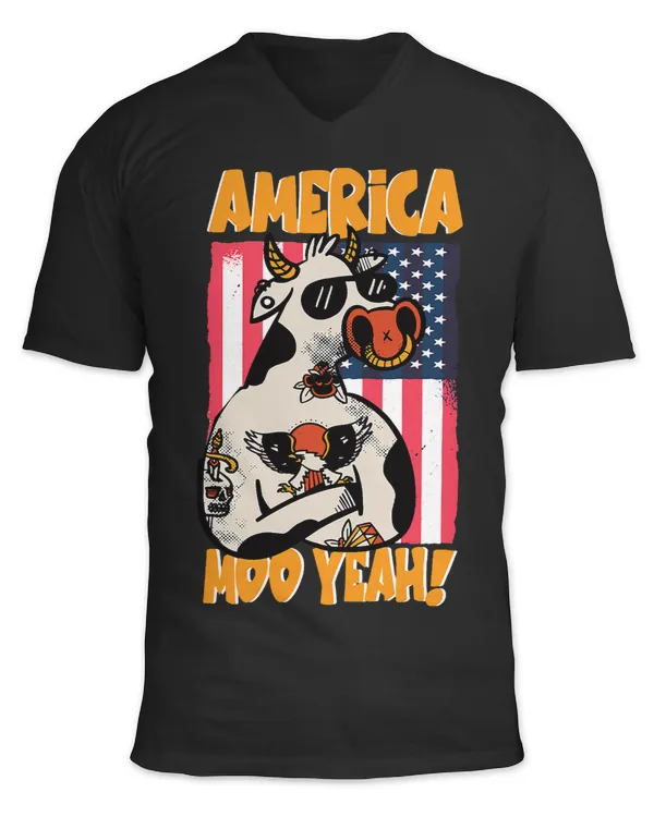 Unisex Jersey SS V-Neck T-Shirt