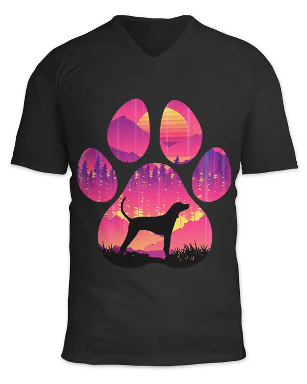 American English Coonhound Paw Mom Dad Dog Lover Women Men 291