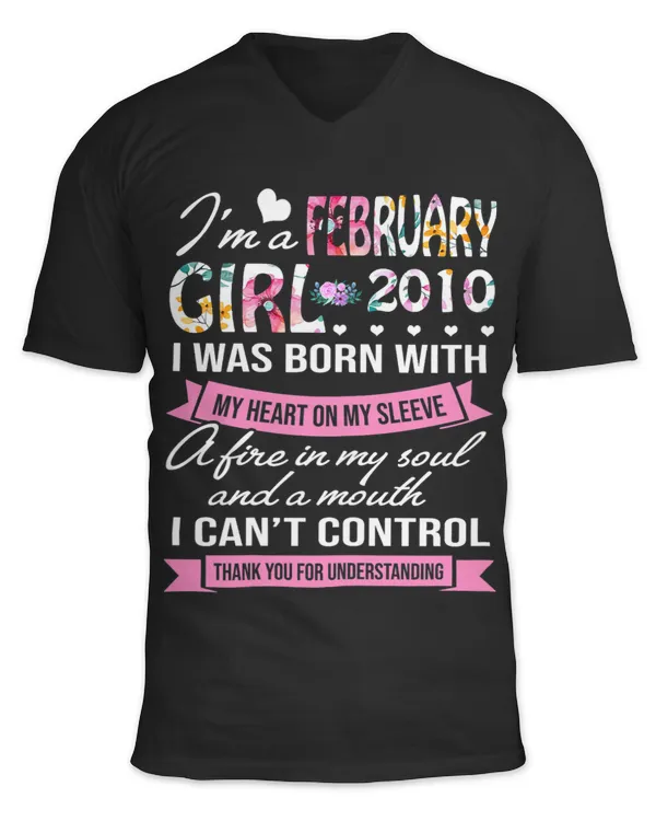 Awesome Since 2010 13th Birthday Im a February Girl 2010