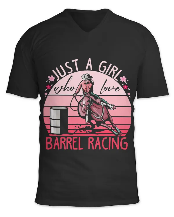 Barrel Racing Just a Girl Who Loves Barrel Racing Retro