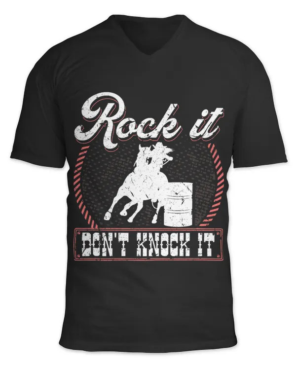 Barrel Racing Rock It Funny Cowgirl Rodeo Horse Barrel Racer