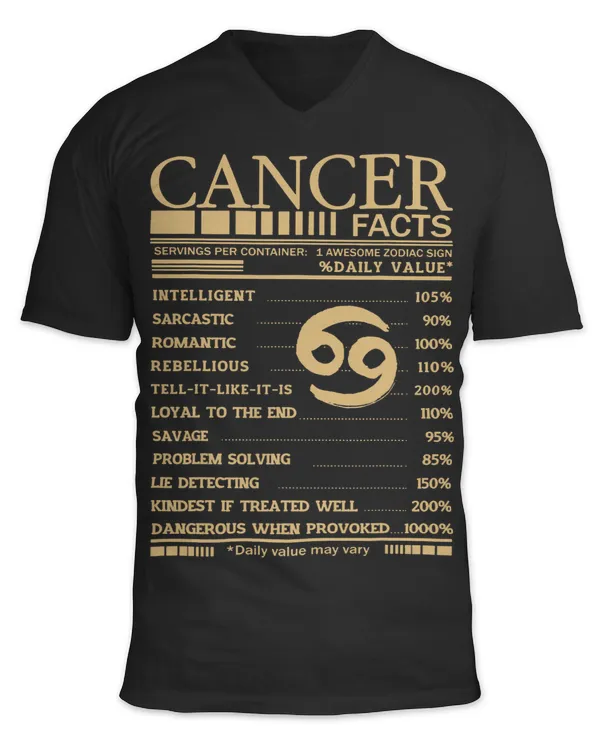 Cancer Facts Servings Per Container 1 Awesome Zodiac Sign