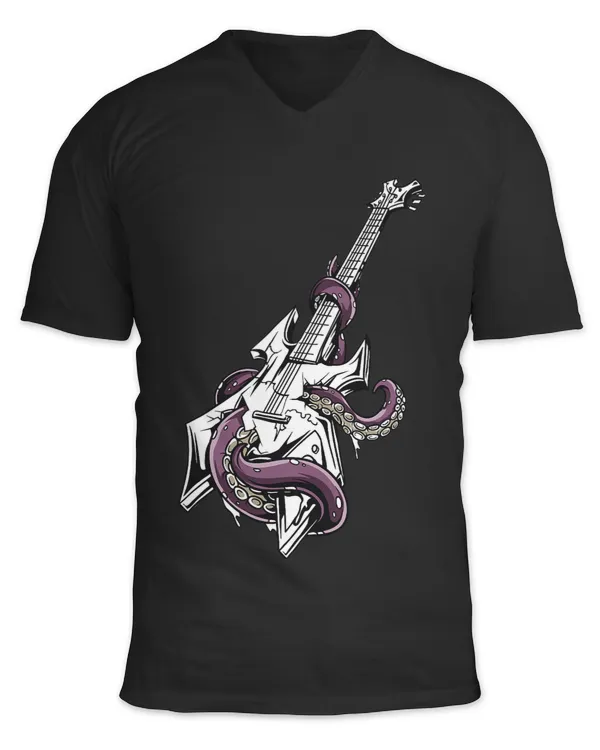 Guitar and Octopus Guitar Player Guitar Lover Guitarist
