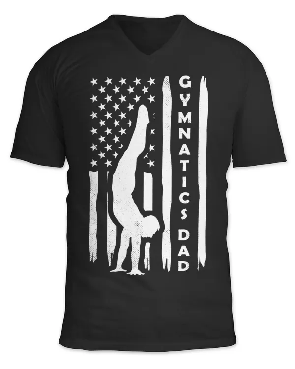 gymnastics vintage USA american flag distress style artistic