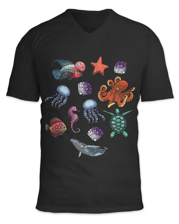 Unisex Jersey SS V-Neck T-Shirt