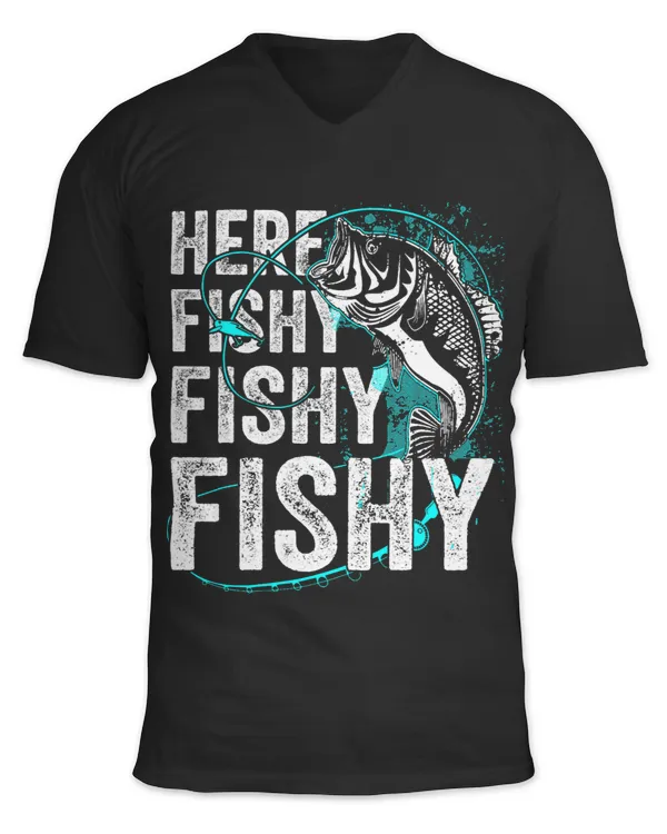 Fishing Here Fishy Funny Boys Youth Toddler Women Men