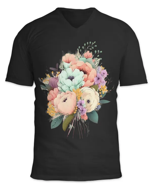 Unisex Jersey SS V-Neck T-Shirt