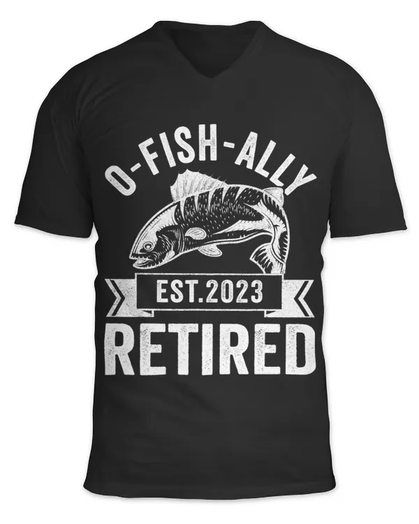 Fishing Retired Tshirts For Men OFishally Retired Est
