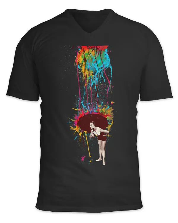 Unisex Jersey SS V-Neck T-Shirt