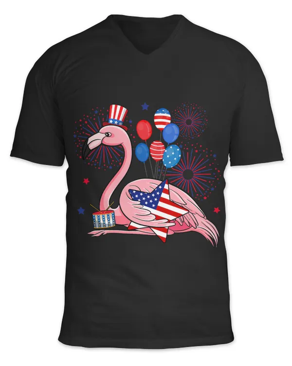 Flamigo Cute Flamerica Lover 4th Of July Patriotic Men Women