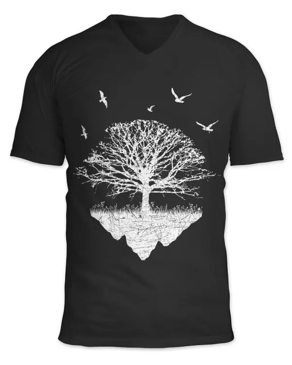 Flock Of Birds Wildlife Forest Tree Nature