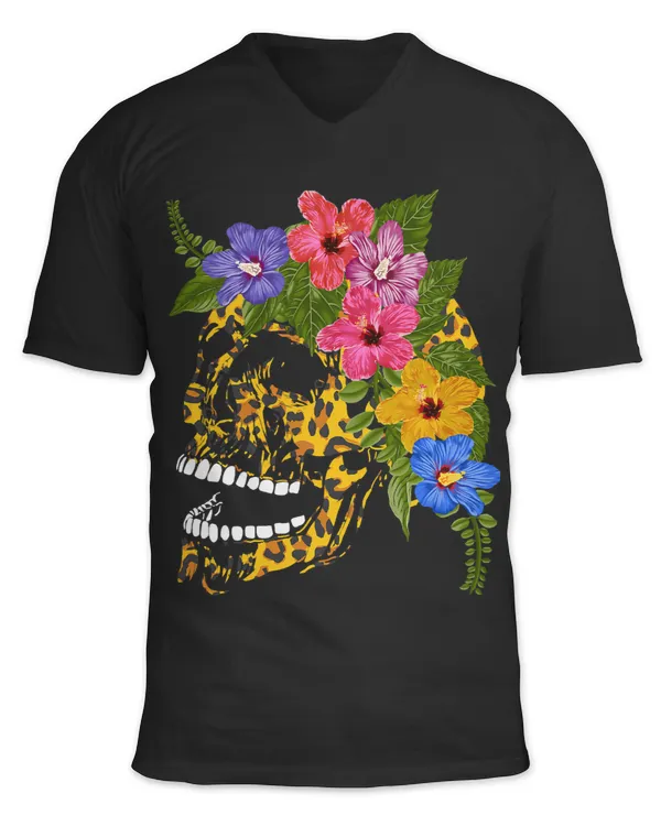 Floral Skull Leopard Print Cheetah Motherhood Grandma Gigi
