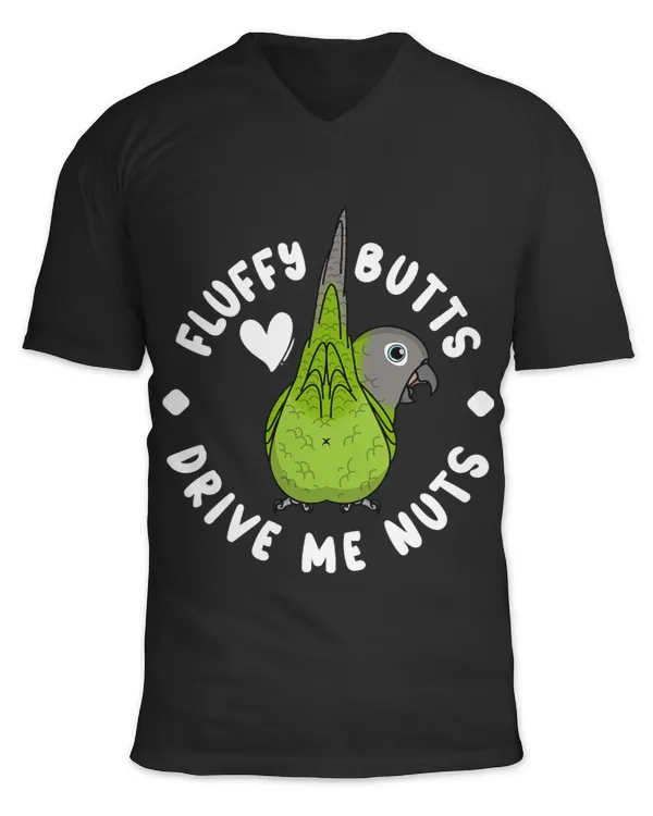 Fluffy Parrot Butts Drive Me Nuts I Duskyheaded Conure