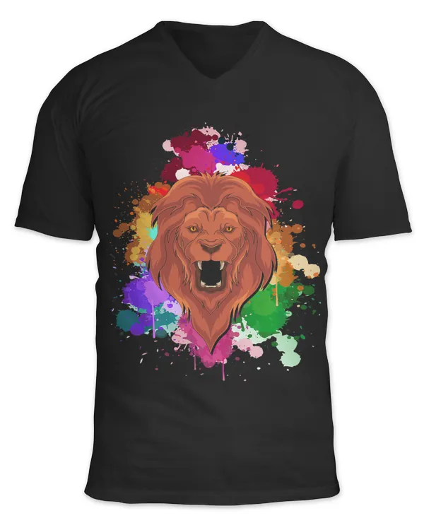 Africa Safari Zoo Animal Lover Lion Lover Colorful Lion