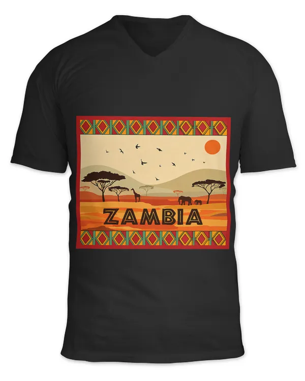 Africa Savannah Animals Landscape ZAMBIA