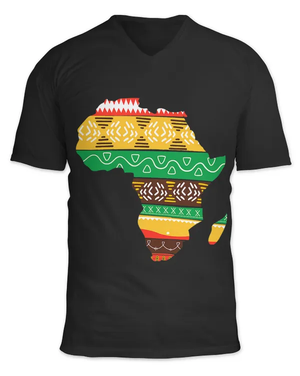 Africa Vintage Retro Map Kente African Lover