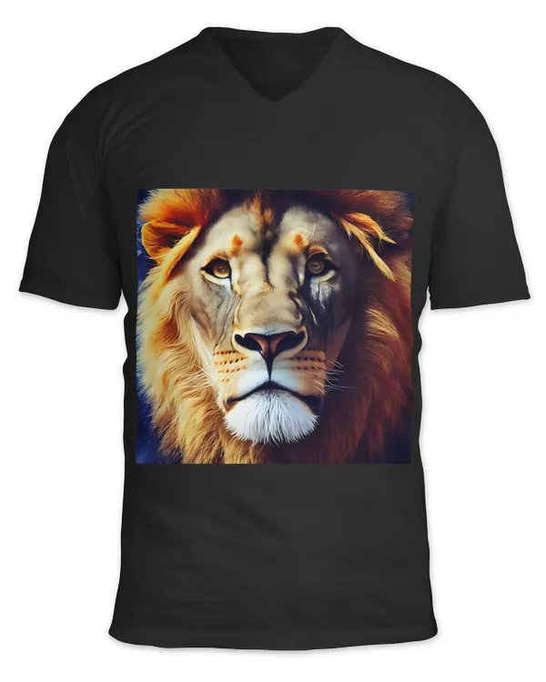 African Lion Wild Wildlife Safari Artistic Watercolour