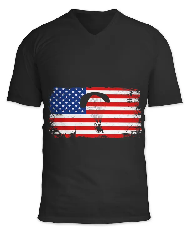 American Flag Powered Paragliding Paramotoring Paragliders