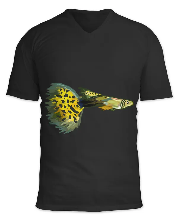 Aquarium Guppy Fish Freshwater Yellow Ornamental Fish