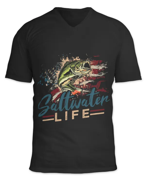 Awesome Saltwater Life Fisherman Fishing Fish