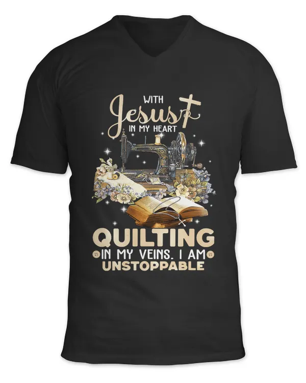 Unisex Jersey SS V-Neck T-Shirt