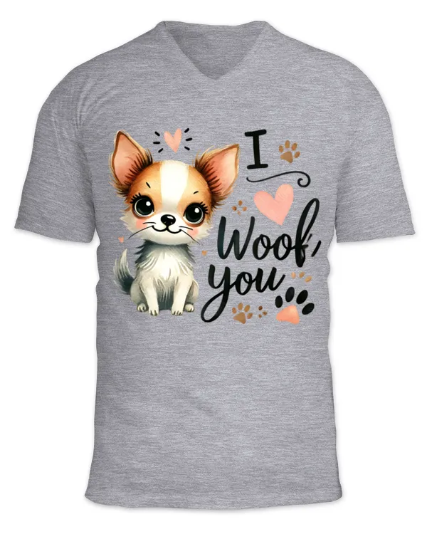 Unisex Jersey SS V-Neck T-Shirt
