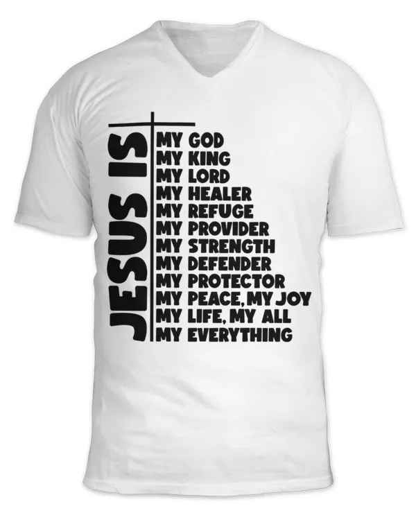 Unisex Jersey SS V-Neck T-Shirt