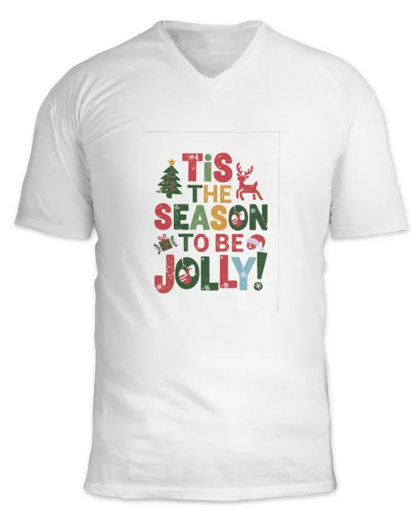 Unisex Jersey SS V-Neck T-Shirt