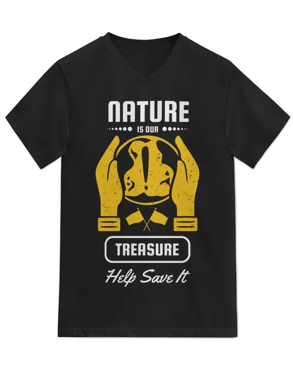 Unisex Jersey SS V-Neck T-Shirt
