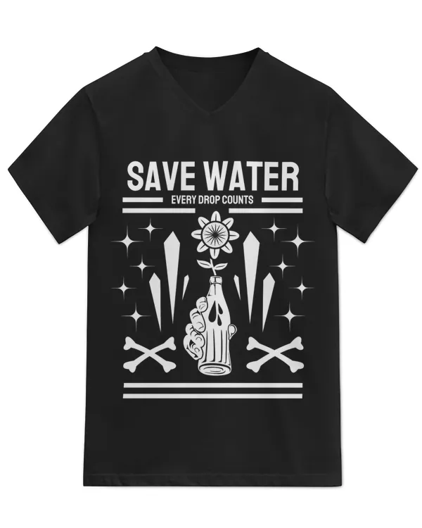 Unisex Jersey SS V-Neck T-Shirt