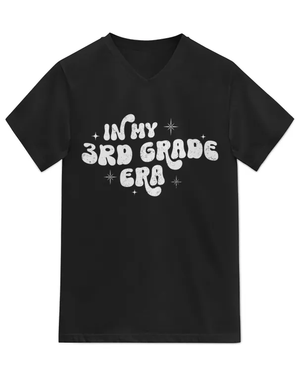 In  My Third Grade Era Shirt 3rd Grade Teacher Groovy Retro