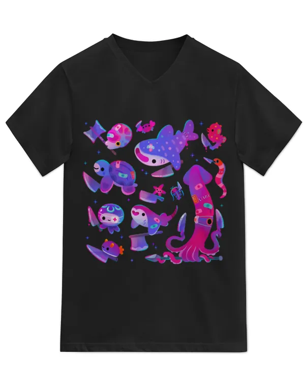Unisex Jersey SS V-Neck T-Shirt