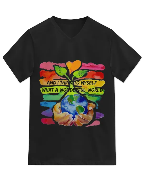 Unisex Jersey SS V-Neck T-Shirt