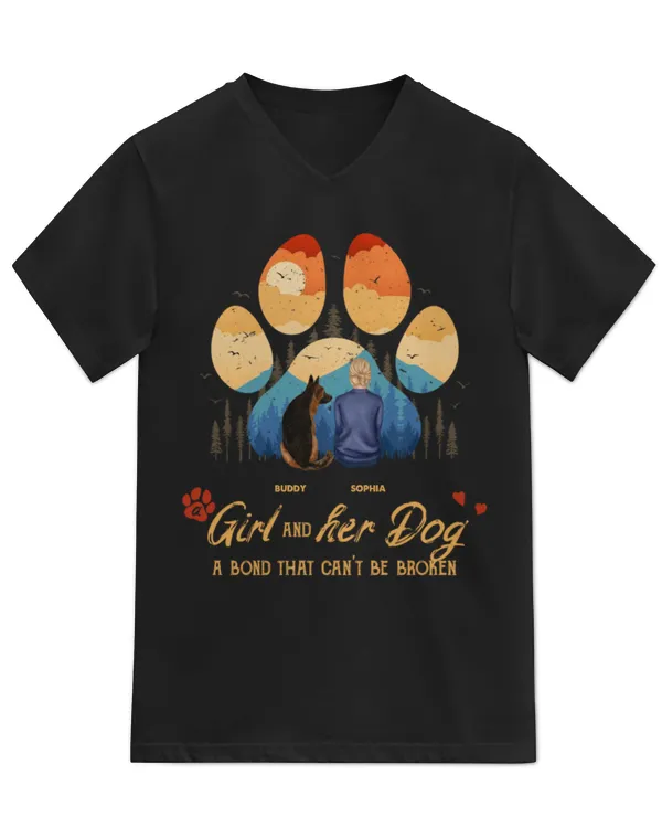 Unisex Jersey SS V-Neck T-Shirt