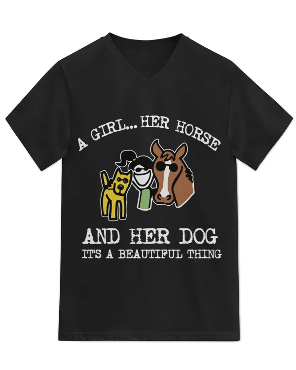 Unisex Jersey SS V-Neck T-Shirt