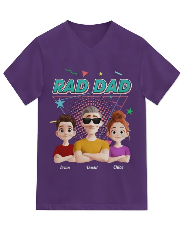 Rad Dad - Funny Cool Dad Gifts - Personalized Shirt, Gift For Dad, Gift Idea For Dad, Father's Day Gift