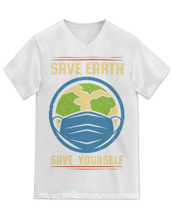 Unisex Jersey SS V-Neck T-Shirt
