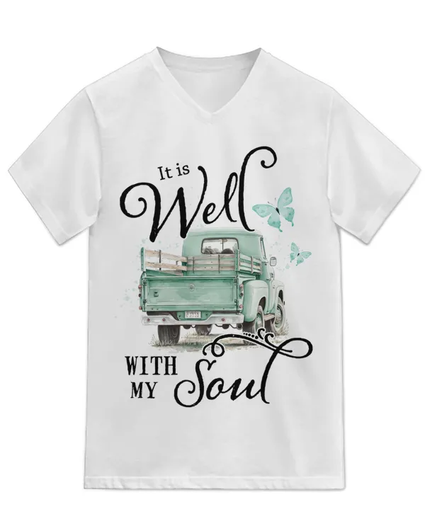 Unisex Jersey SS V-Neck T-Shirt
