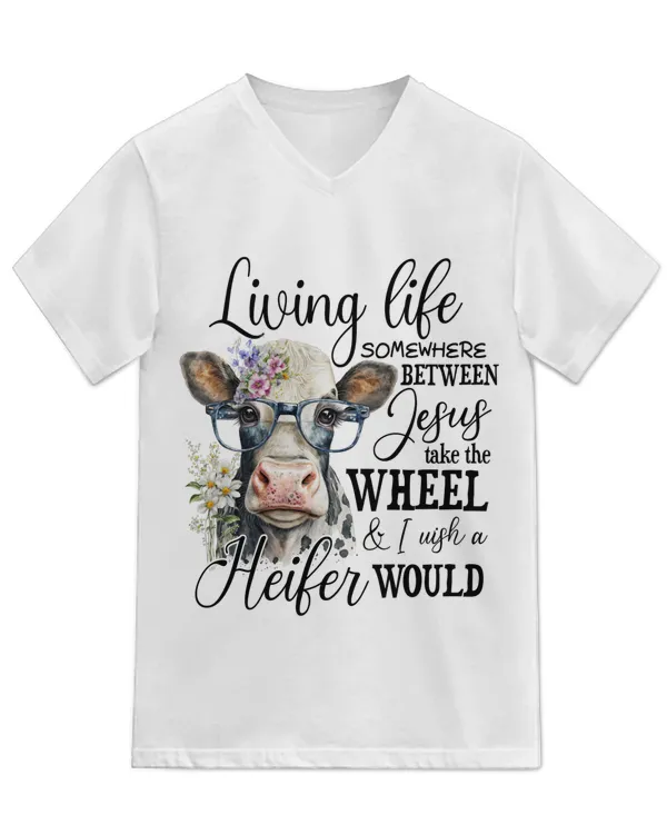 Unisex Jersey SS V-Neck T-Shirt